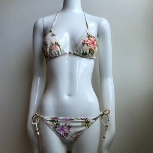 Billabong Swim  Natural Floral printed triangle bikini